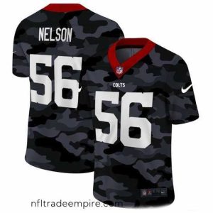 Irresistible Indianapolis Colts 56 Quenton Nelson Nike 2020 Black CAMO Vapor Untouchable Limited Stitched NFL Jersey