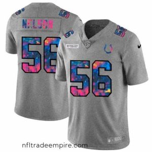 Charming Indianapolis Colts 56 Quenton Nelson Nike Multi Color 2020 NFL Crucial Catch NFL Jersey Greyheather