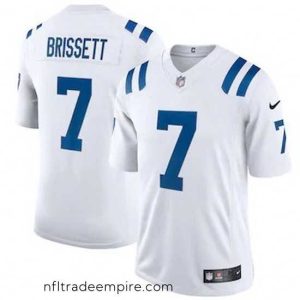 Magnificent Indianapolis Colts 7 Jacoby Brissett Nike White 2020 Vapor Limited Jersey