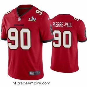Alluring Jason Pierre Paul Buccaneers Red Super Bowl Lv Vapor Limited Jersey