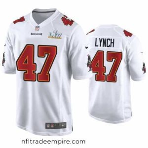 Delightful John Lynch Buccaneers White Super Bowl Lv Game Fashion Jersey