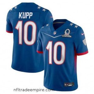 Exquisite 2022 NFL Pro Bowl Los Angeles Rams 10 Cooper Kupp NFC Blue Jersey