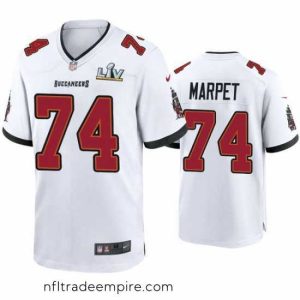Stunning Ali Marpet Buccaneers White Super Bowl Lv Game Jersey