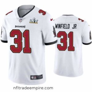 Exquisite Antoine Winfield Jr. Buccaneers White Super Bowl Lv Vapor Limited Jersey