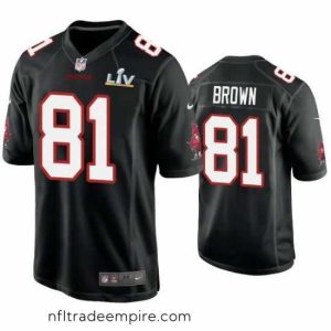 Charming Antonio Brown Buccaneers Black Super Bowl Lv Game Fashion Jersey