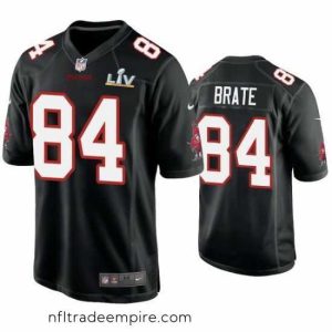 Alluring Cameron Brate Buccaneers Black Super Bowl Lv Game Fashion Jersey