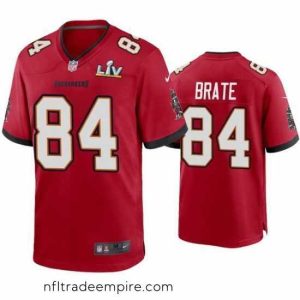 Superb Cameron Brate Buccaneers Red Super Bowl Lv Game Jersey
