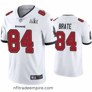 Charming Cameron Brate Buccaneers White Super Bowl Lv Vapor Limited Jersey