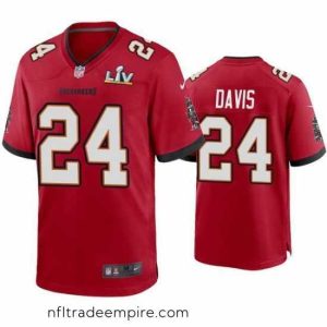 Charming Carlton Davis Buccaneers Red Super Bowl Lv Game Jersey