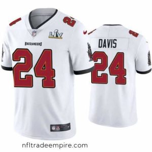 Irresistible Carlton Davis Buccaneers White Super Bowl Lv Vapor Limited Jersey