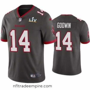 Exquisite Chris Godwin Buccaneers Pewter Super Bowl Lv Vapor Limited Jersey