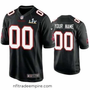 Magnificent Custom Buccaneers Black Super Bowl Lv Game Fashion Jersey
