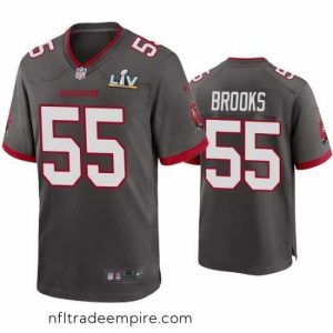 Enchanting Derrick Brooks Buccaneers Pewter Super Bowl Lv Game Jersey