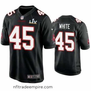 Gorgeous Devin White Buccaneers Black Super Bowl Lv Game Fashion Jersey
