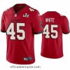 Superb Devin White Buccaneers Red Super Bowl Lv Vapor Limited Jersey