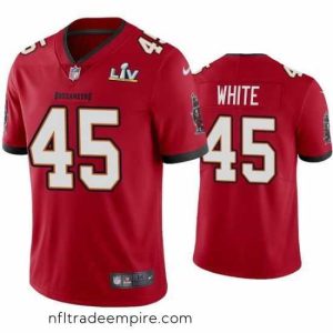 Superb Devin White Buccaneers Red Super Bowl Lv Vapor Limited Jersey