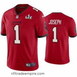 Superb Greg Joseph Buccaneers Red Super Bowl Lv Vapor Limited Jersey