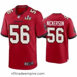 Charming Hardy Nickerson Buccaneers Red Super Bowl Lv Game Jersey