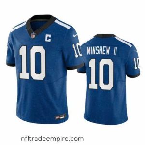 Alluring Indianapolis Colts 10 Gardner Minshew Royal 2023 F.U.S.E Indiana Nights Limited Stitched Football Jersey