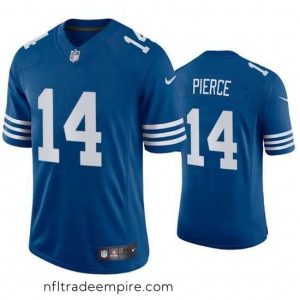 Irresistible Indianapolis Colts 14 Alec Pierce New Blue Stitched Football Jersey
