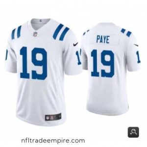 Magnificent Indianapolis Colts #19 Kwity Paye White 2021 Vapor Untouchable Limited Stitched NFL Jersey