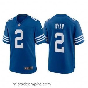 Enchanting Indianapolis Colts 2 Matt Ryan Blue Stitched Football jersey