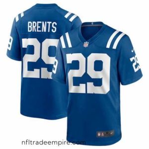 Exquisite Indianapolis Colts 29 JuJu Brents Blue Stitched Football Game Jersey