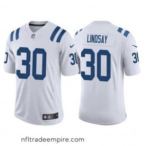 Enchanting Indianapolis Colts 30 Phillip Lindsay White Stitched Football Jersey