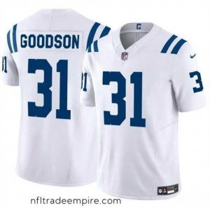 Exquisite Indianapolis Colts 31 Tyler Goodson White 2024 F.U.S.E Vapor Limited Stitched Football Jersey