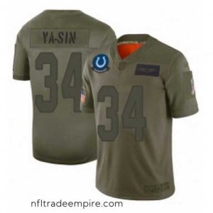 Charming Indianapolis Colts 34 Rock Ya Sin Limited Camo 2019 Salute to Service Football Jersey