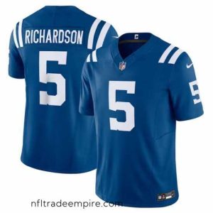 Superb Indianapolis Colts 5 Anthony Richardson Blue 2023 F.U.S.E Vapor Untouchable Stitched Football Jersey