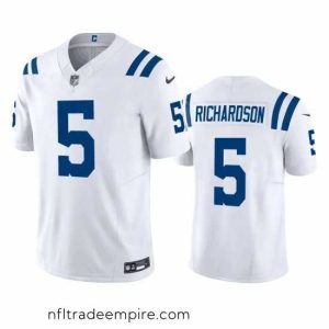 Delightful Indianapolis Colts 5 Anthony Richardson White 2023 F.U.S.E Vapor Untouchable Stitched Football Jersey