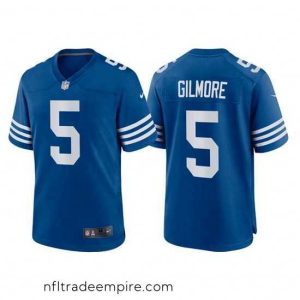Superb Indianapolis Colts 5 Stephon Gilmore Blue Stitched Football Jersey