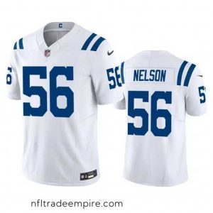 Gorgeous Indianapolis Colts 56 Quenton Nelson White 2023 F.U.S.E Vapor Untouchable Stitched Football Jersey