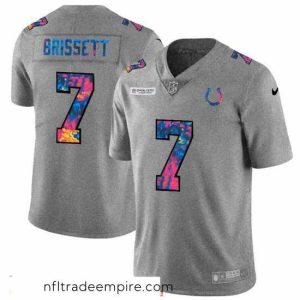 Enchanting Indianapolis Colts 7 Jacoby Brissett Nike Multi Color 2020 NFL Crucial Catch NFL Jersey Greyheather