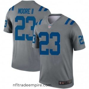 Charming Indianapolis Colts Kenny Moore II Legend Jersey Grey