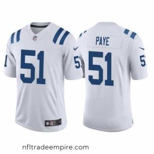 Magnificent Indianapolis Colts Kwity Paye 51 White 2021 Vapor Untouchable Limited Stitched NFL Jersey