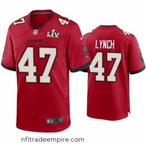 Alluring John Lynch Buccaneers Red Super Bowl Lv Game Jersey