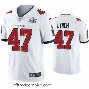 Irresistible John Lynch Buccaneers White Super Bowl Lv Vapor Limited Jersey
