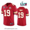 Magnificent Kansas City Chiefs 19 Kadarius Toney Red Super Bowl LVII Patch Vapor Untouchable Limited Stitched Football Jersey