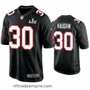 Magnificent Ke'Shawn Vaughn Buccaneers Black Super Bowl Lv Game Fashion Jersey