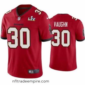 Charming Ke'Shawn Vaughn Buccaneers Red Super Bowl Lv Vapor Limited Jersey