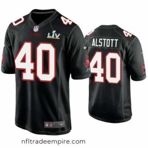 Superb Mike Alstott Buccaneers Black Super Bowl Lv Game Fashion Jersey