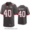 Alluring Mike Alstott Buccaneers Pewter Super Bowl Lv Game Jersey