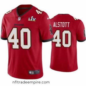 Superb Mike Alstott Buccaneers Red Super Bowl Lv Vapor Limited Jersey