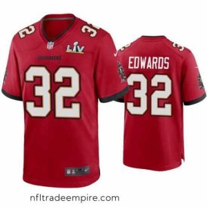 Charming Mike Edwards Buccaneers Red Super Bowl Lv Game Jersey