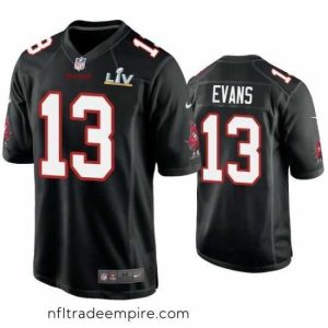 Alluring Mike Evans Buccaneers Black Super Bowl Lv Game Fashion Jersey