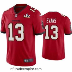 Stunning Mike Evans Buccaneers Red Super Bowl Lv Vapor Limited Jersey