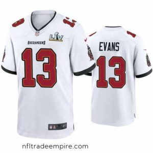 Delightful Mike Evans Buccaneers White Super Bowl Lv Game Jersey