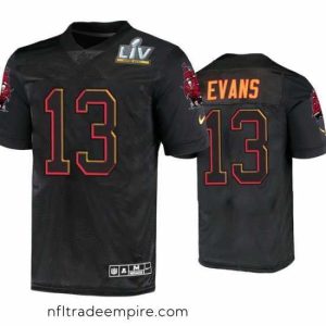 Stunning Mike Evans Tampa Bay Buccaneers Black Super Bowl Lv Jersey